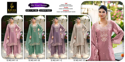Design 441 Khas Fandy Pakistani Readymade Suits Exporter