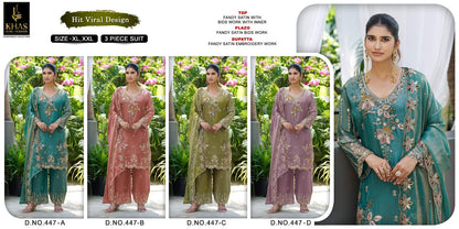 Design 447 Khas Fandy Pakistani Readymade Suits Supplier Gujarat