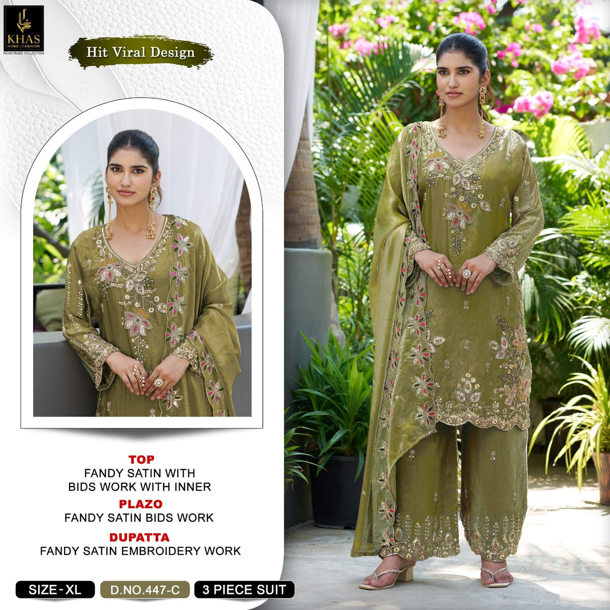 Design 447 Khas Fandy Pakistani Readymade Suits Supplier Gujarat