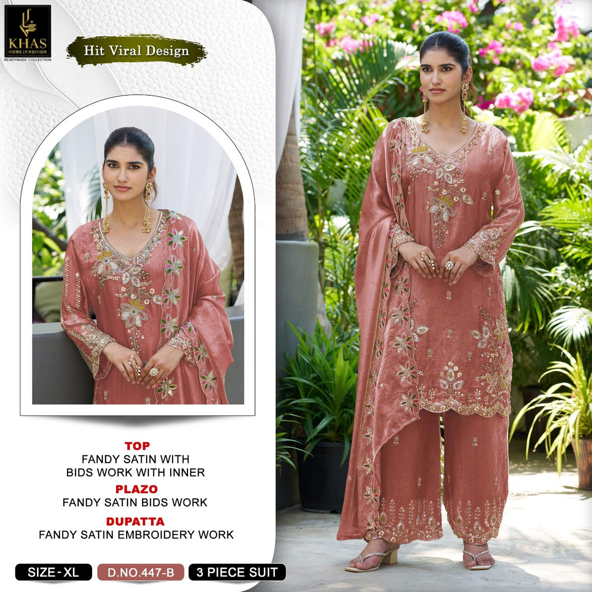 Design 447 Khas Fandy Pakistani Readymade Suits Supplier Gujarat