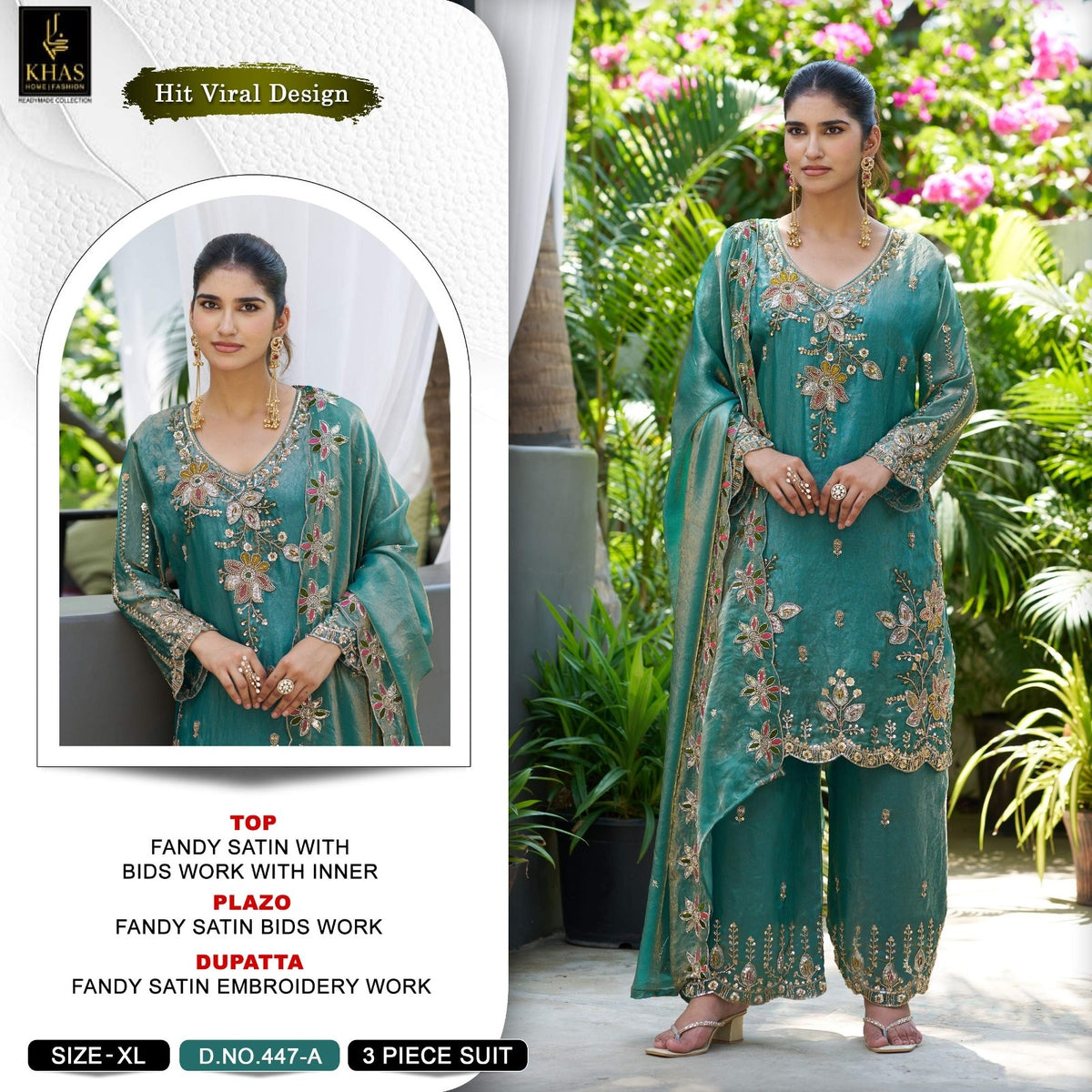Design 447 Khas Fandy Pakistani Readymade Suits Supplier Gujarat