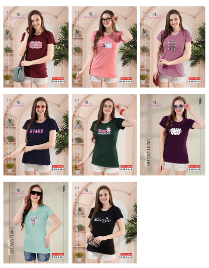 Design 44 Kavyansika Hosiery Women Tshirt Wholesaler India