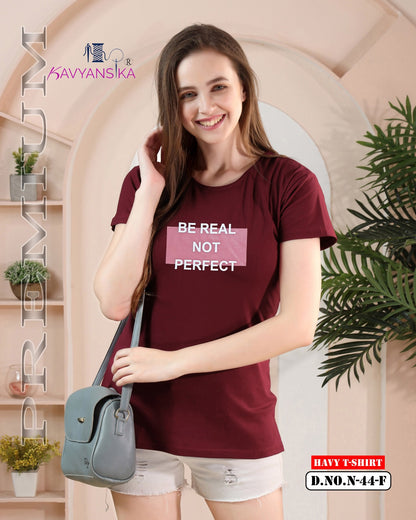 Design 44 Kavyansika Hosiery Women Tshirt Wholesaler India