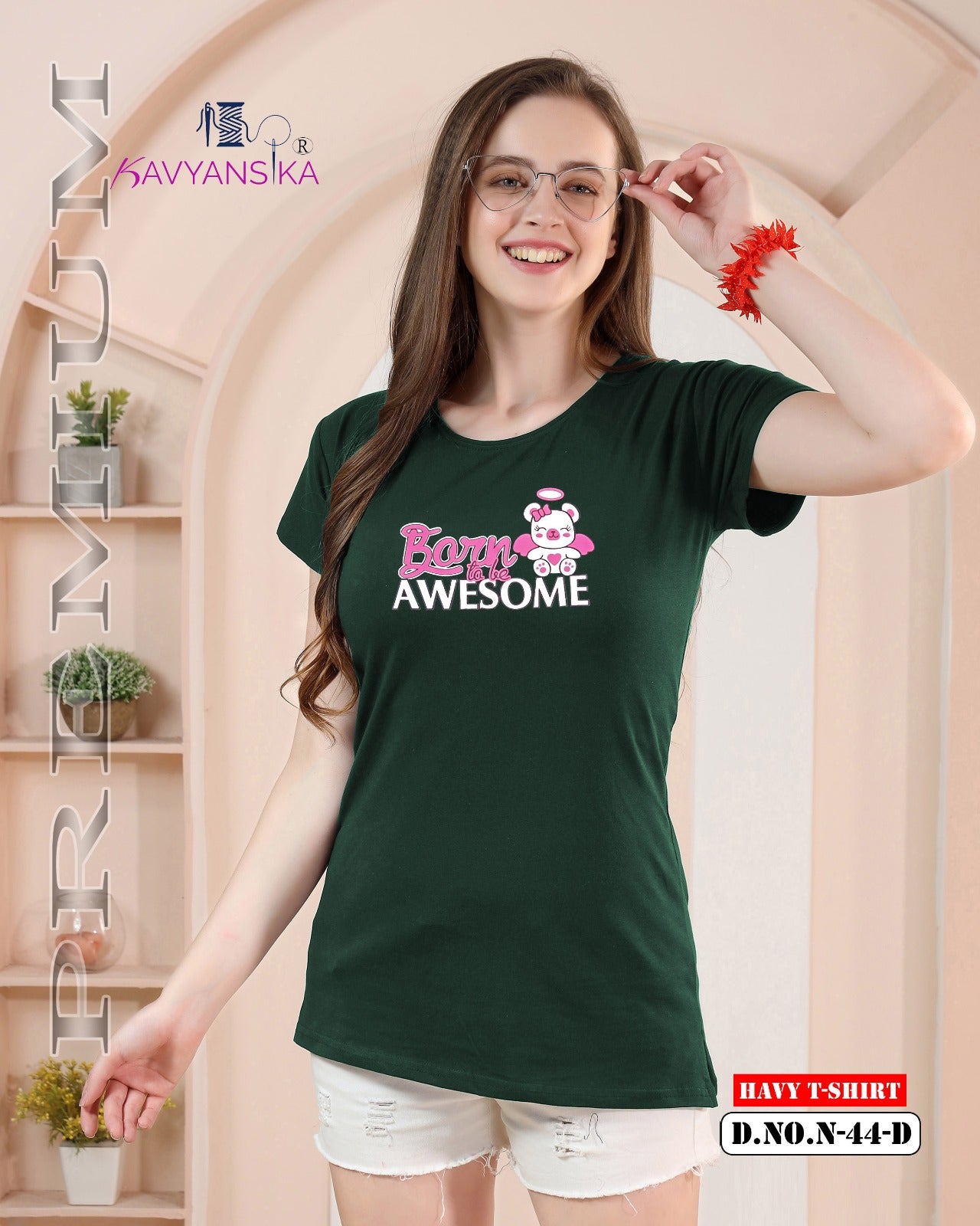 Design 44 Kavyansika Hosiery Women Tshirt Wholesaler India