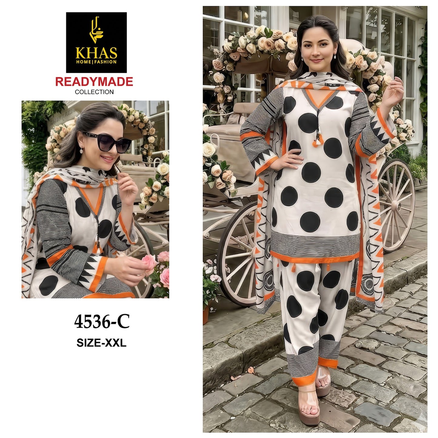 Design 4537 Khas Muslin Pakistani Readymade Suits Wholesaler India
