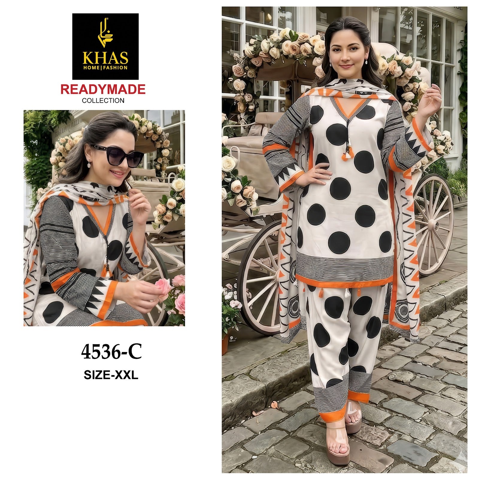 Design 4537 Khas Muslin Pakistani Readymade Suits Wholesaler India