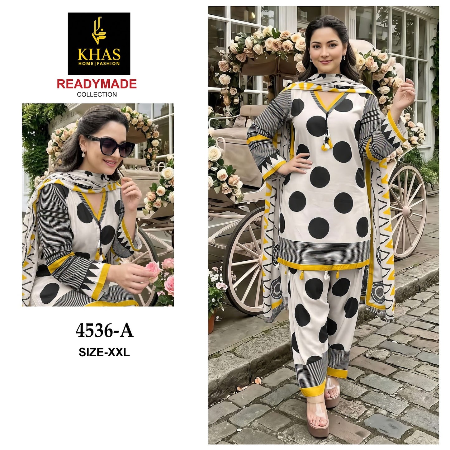 Design 4537 Khas Muslin Pakistani Readymade Suits Wholesaler India
