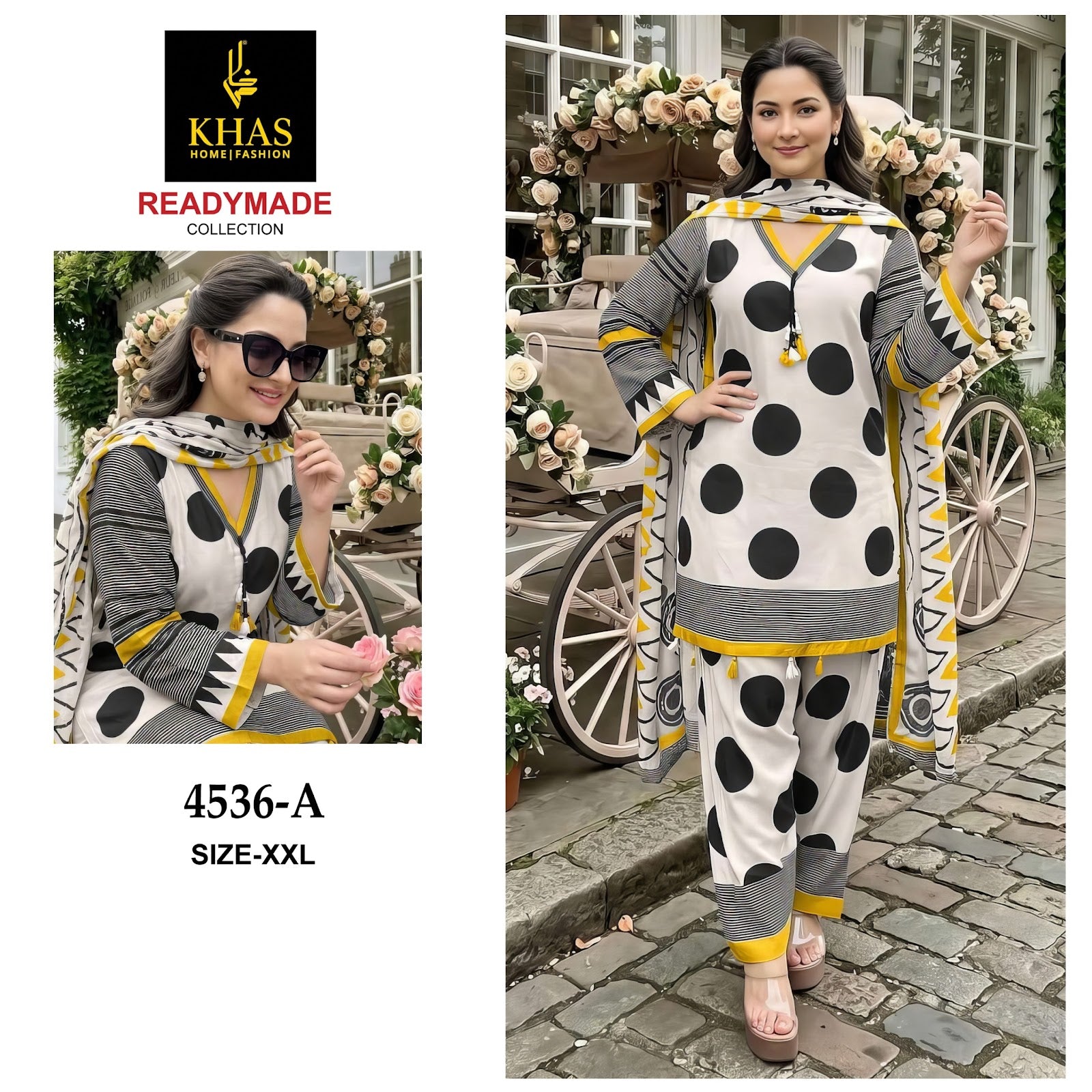 Design 4537 Khas Muslin Pakistani Readymade Suits Wholesaler India