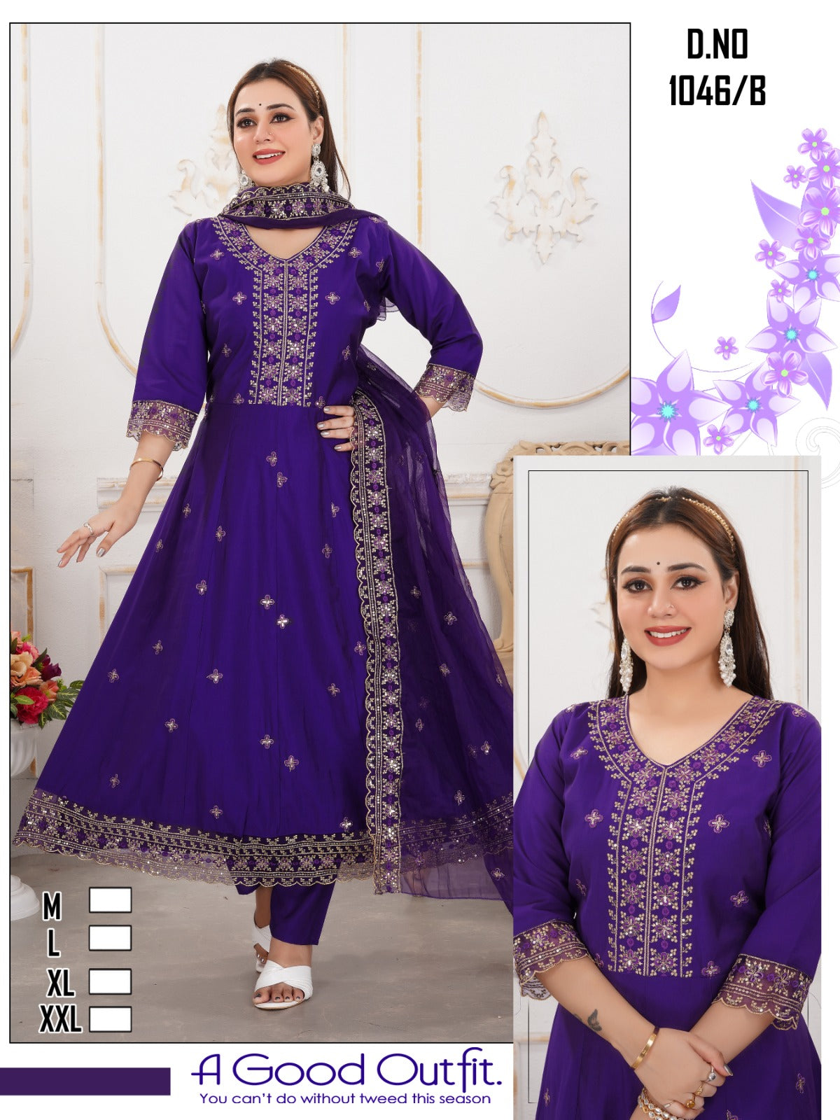 Design 46-47-53-54Ab Ladli Roman Silk Readymade Anarkali Suits Wholesaler India