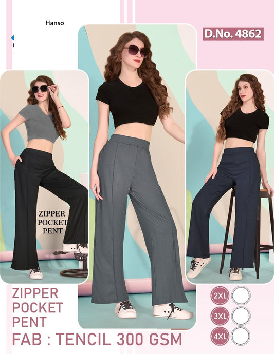 Design 4862 Hanso Tencil Women Pants Wholesaler Gujarat