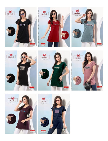Design 48 Kavyansika Hosiery Cotton Women Long Tshirt Wholesale Price