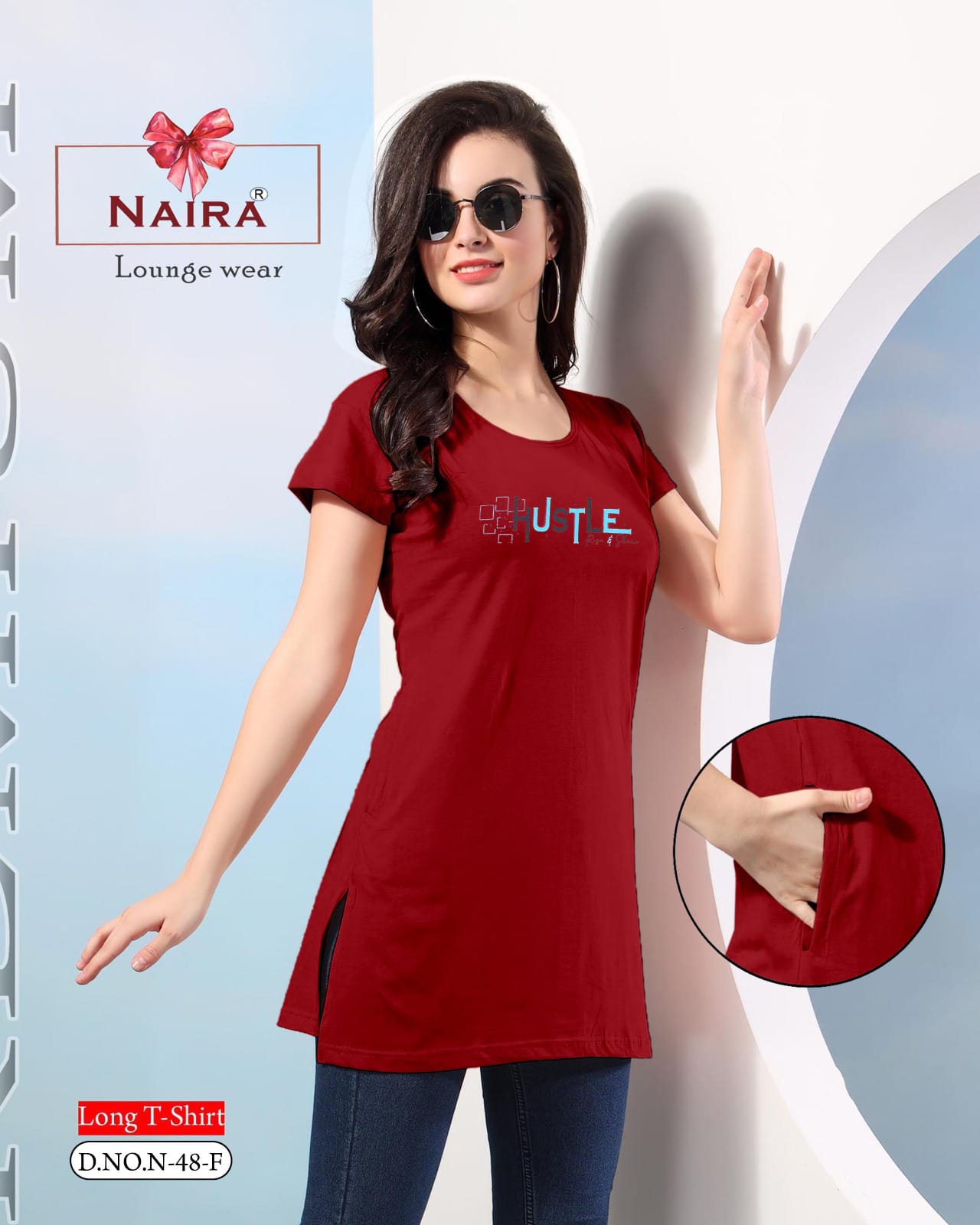 Design 48 Kavyansika Hosiery Cotton Women Long Tshirt Wholesale Price