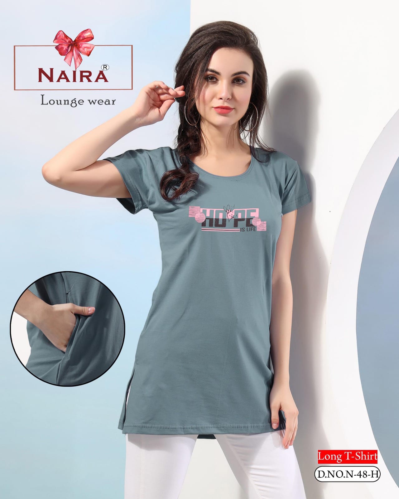 Design 48 Kavyansika Hosiery Cotton Women Long Tshirt Wholesale Price