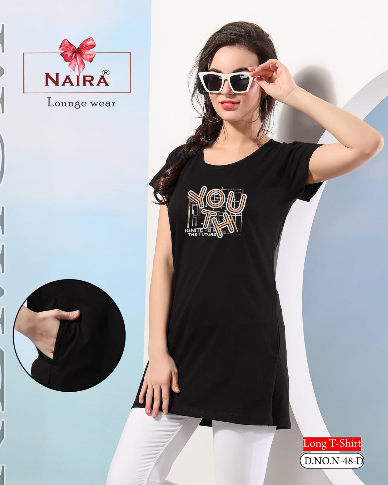 Design 48 Kavyansika Hosiery Cotton Women Long Tshirt Wholesale Price