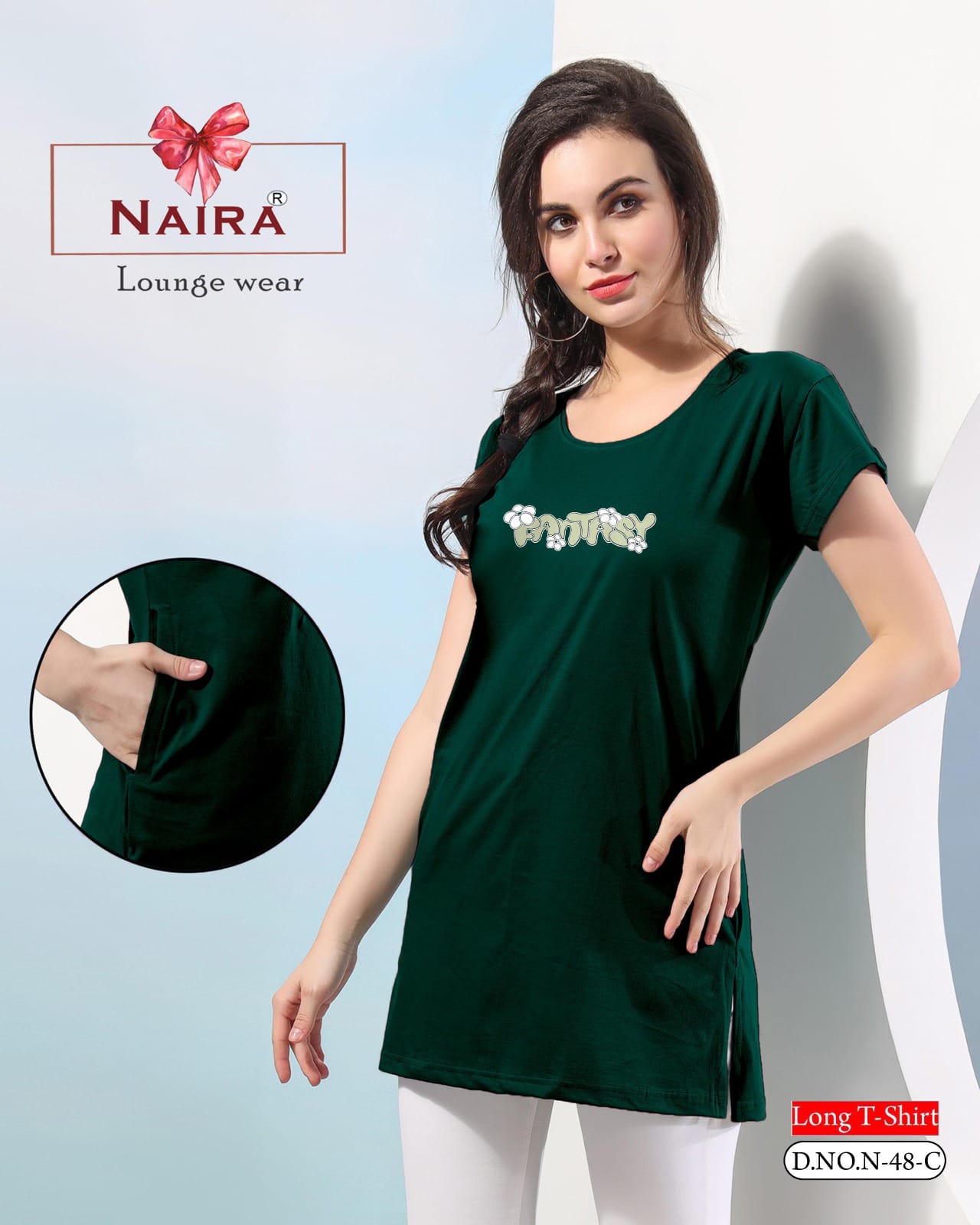 Design 48 Kavyansika Hosiery Cotton Women Long Tshirt Wholesale Price