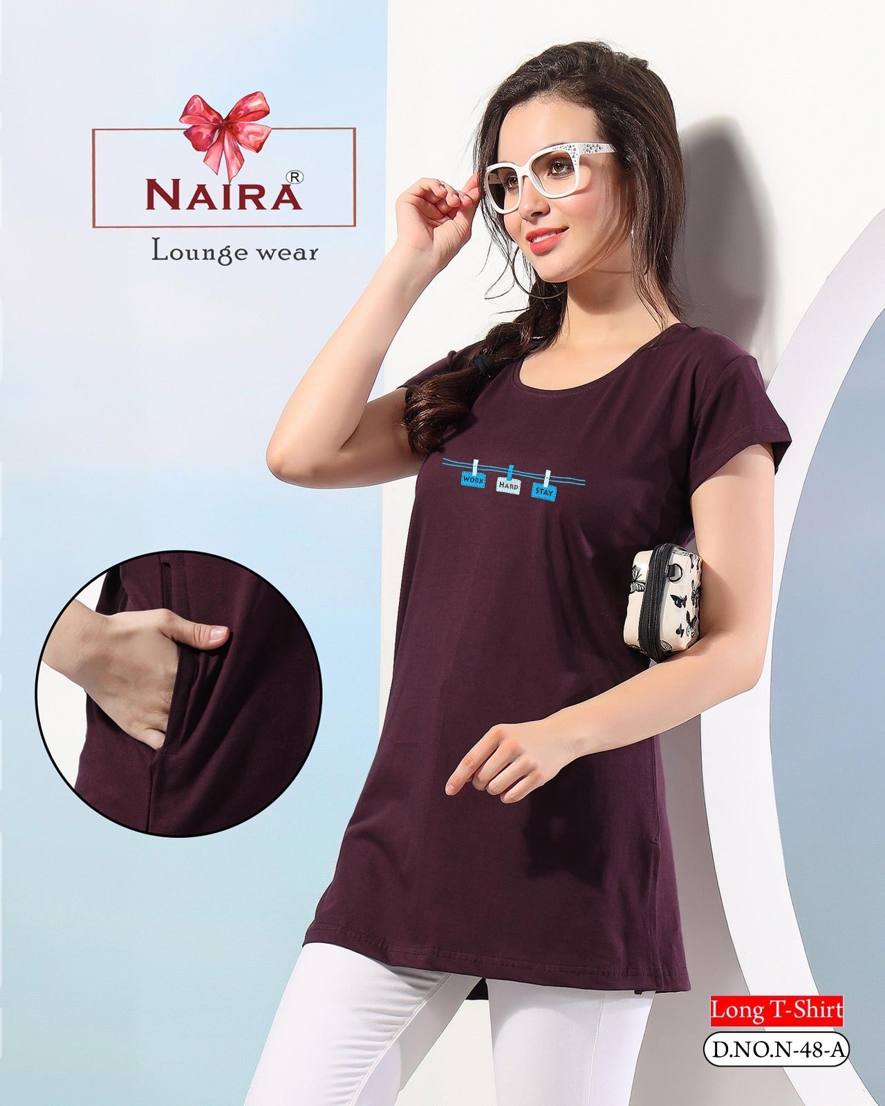 Design 48 Kavyansika Hosiery Cotton Women Long Tshirt Wholesale Price