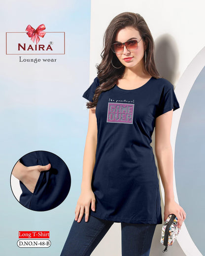 Design 48 Kavyansika Hosiery Cotton Women Long Tshirt Wholesale Price