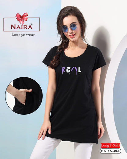 Design 48 Kavyansika Hosiery Cotton Women Long Tshirt Wholesale Price