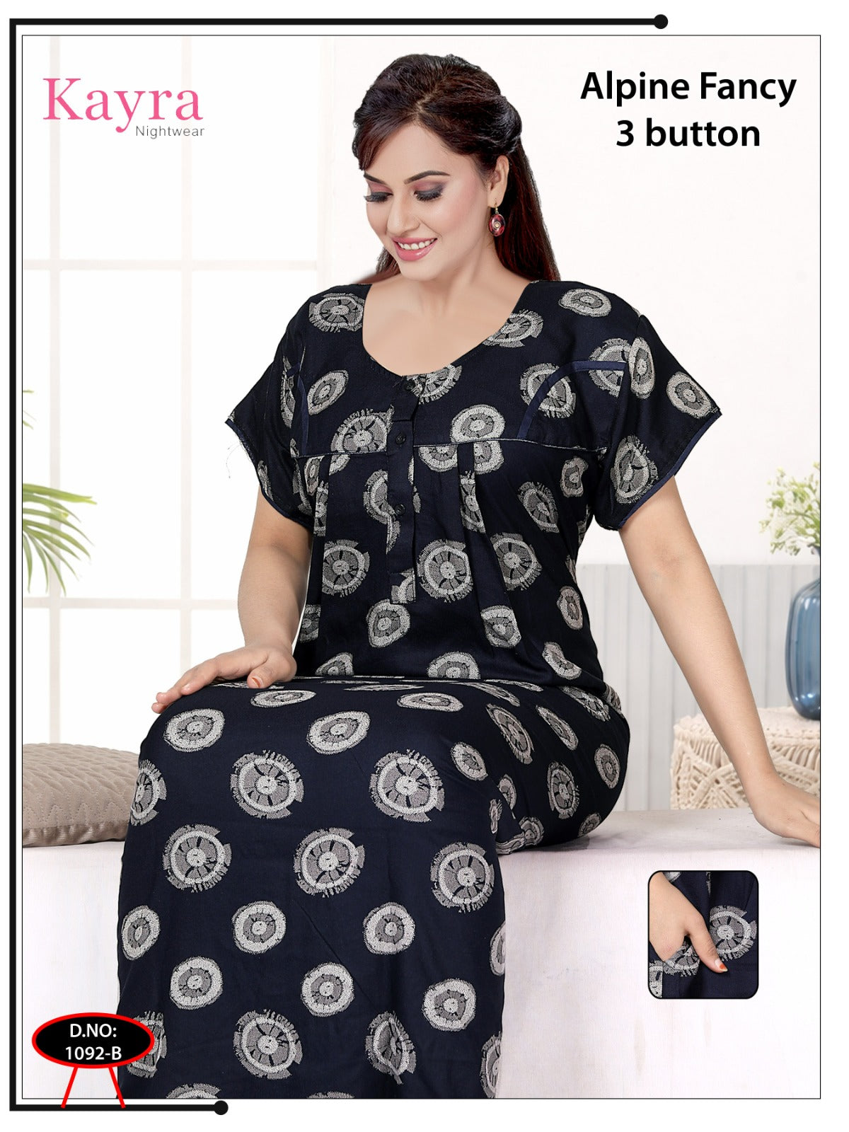 Design 4 Kayra Adit Alpine Night Gowns Wholesaler Gujarat
