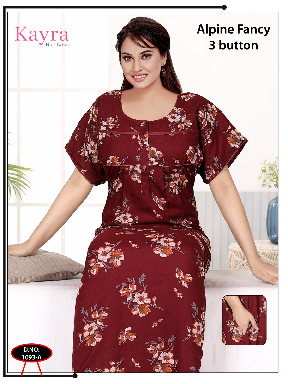 Design 4 Kayra Adit Alpine Night Gowns Wholesaler Gujarat