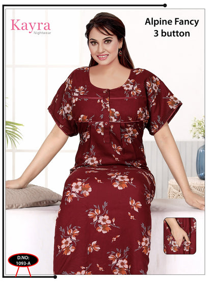 Design 4 Kayra Adit Alpine Night Gowns Wholesaler Gujarat