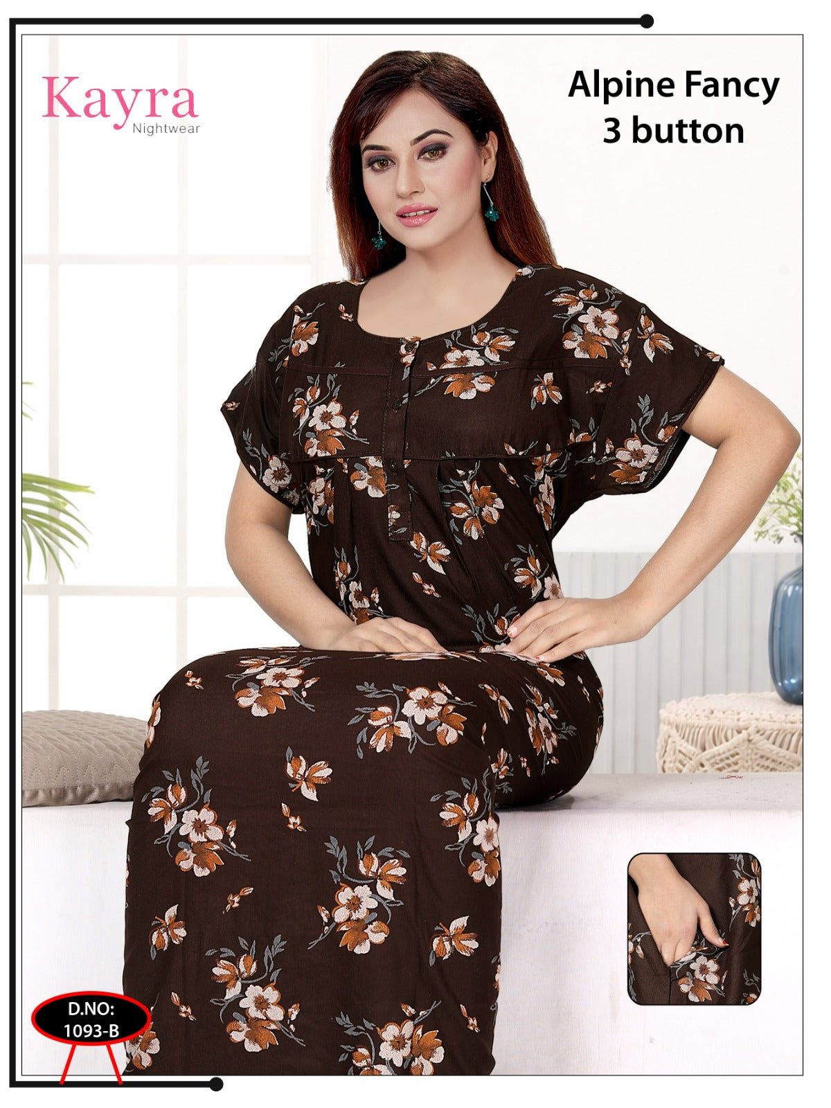 Design 4 Kayra Adit Alpine Night Gowns Wholesaler Gujarat