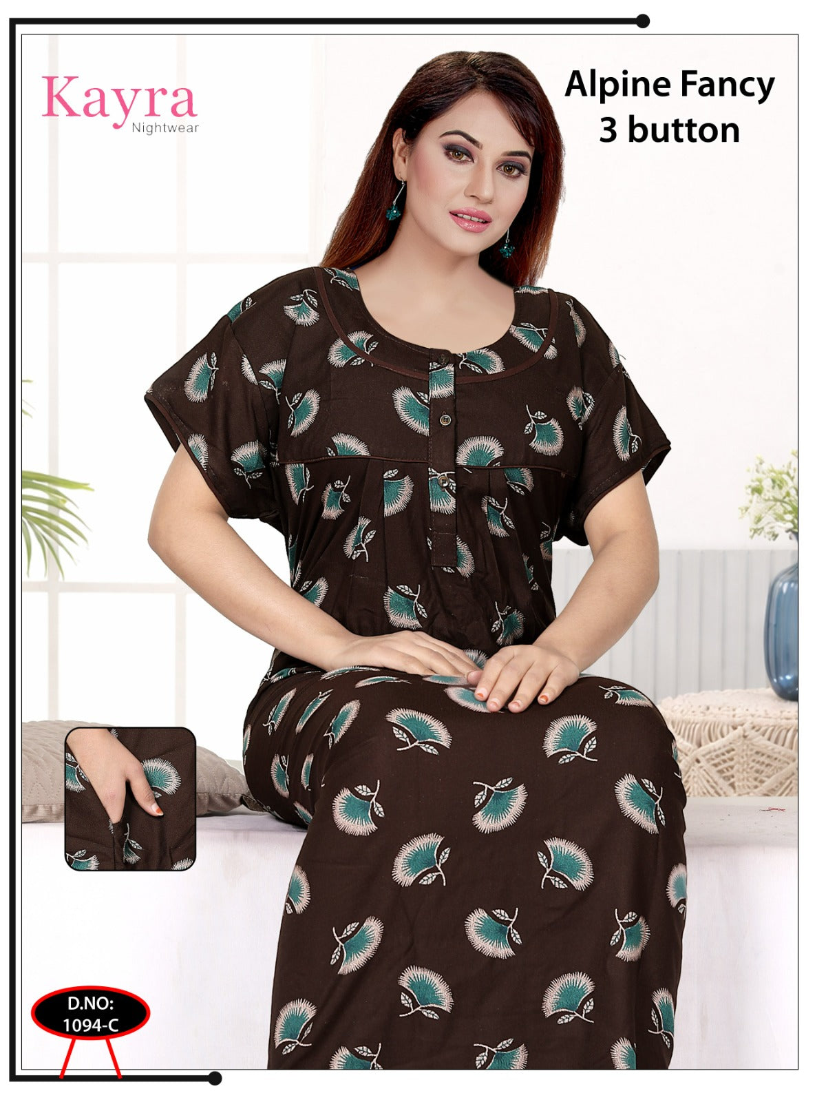 Design 4 Kayra Adit Alpine Night Gowns Wholesaler Gujarat