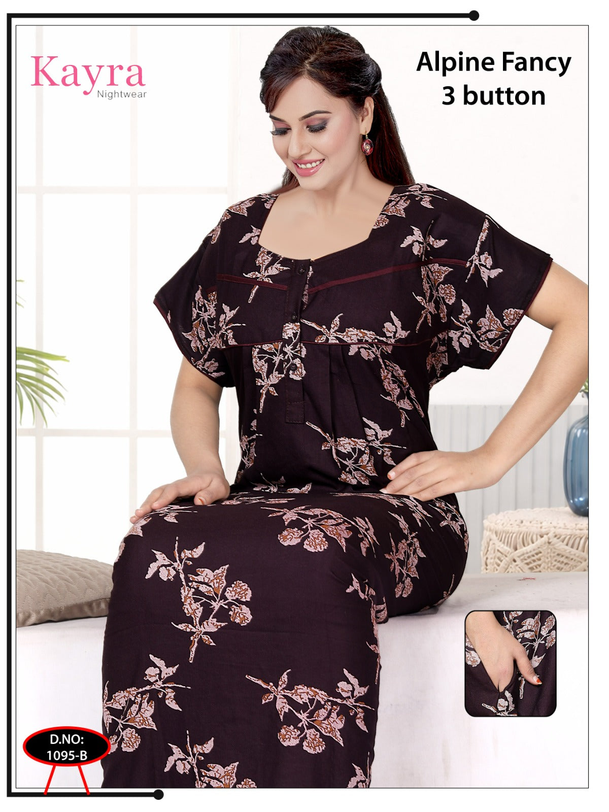 Design 4 Kayra Adit Alpine Night Gowns Wholesaler Gujarat