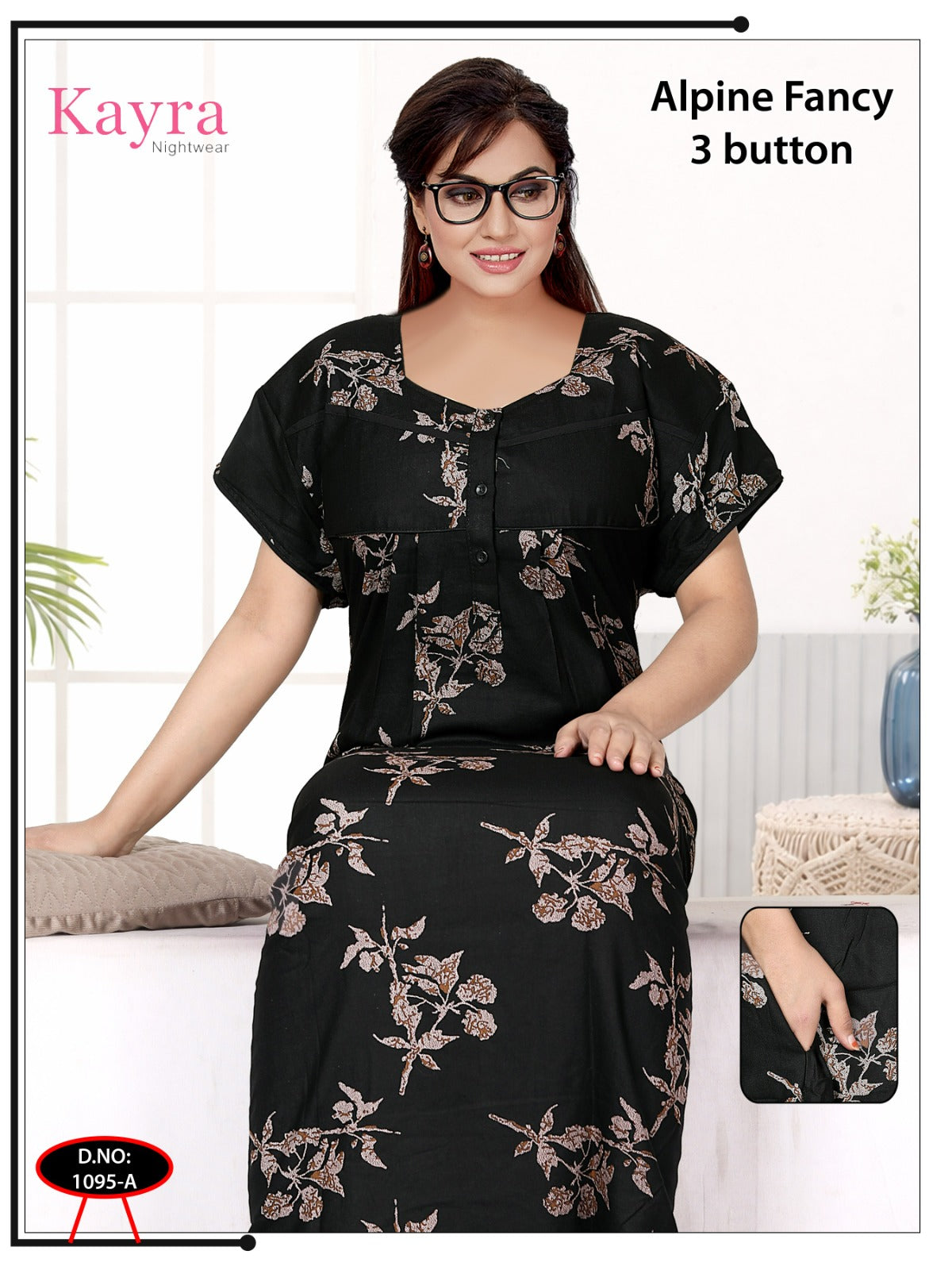 Design 4 Kayra Adit Alpine Night Gowns Wholesaler Gujarat