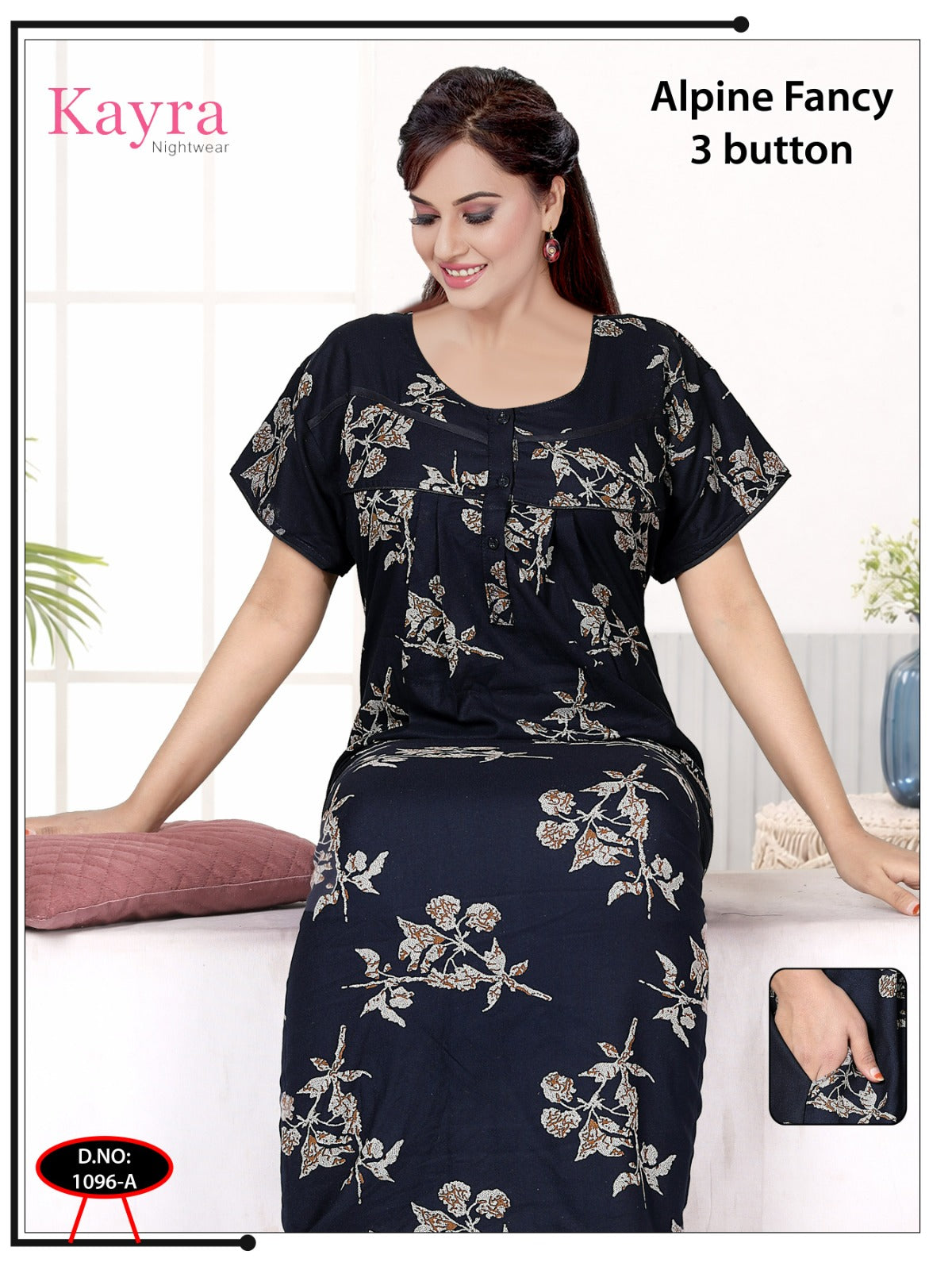 Design 4 Kayra Adit Alpine Night Gowns Wholesaler Gujarat