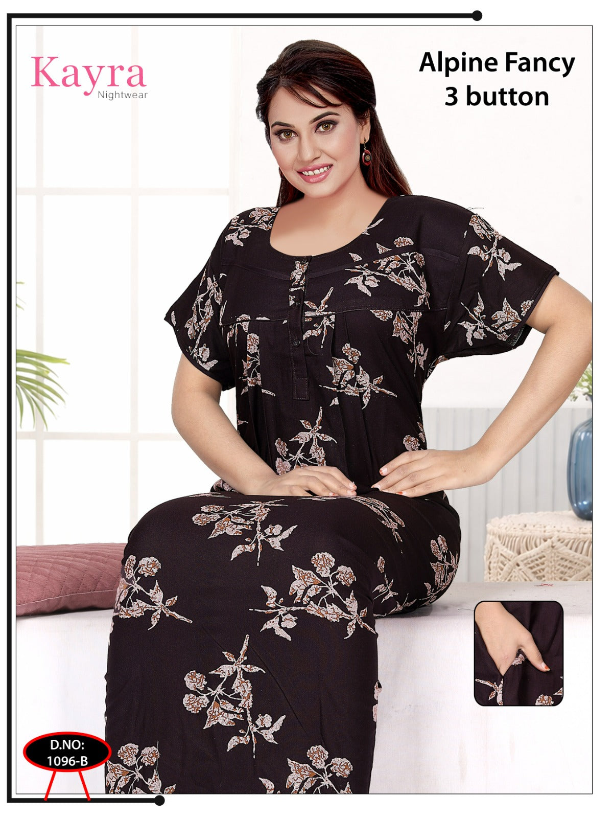Design 4 Kayra Adit Alpine Night Gowns Wholesaler Gujarat