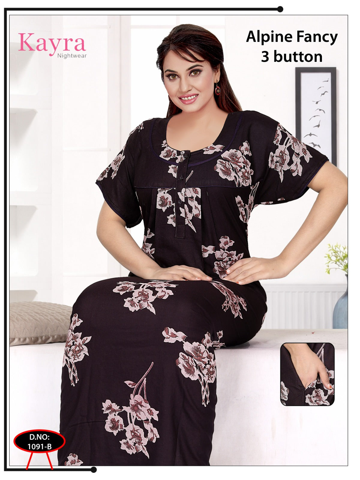 Design 4 Kayra Adit Alpine Night Gowns Wholesaler Gujarat