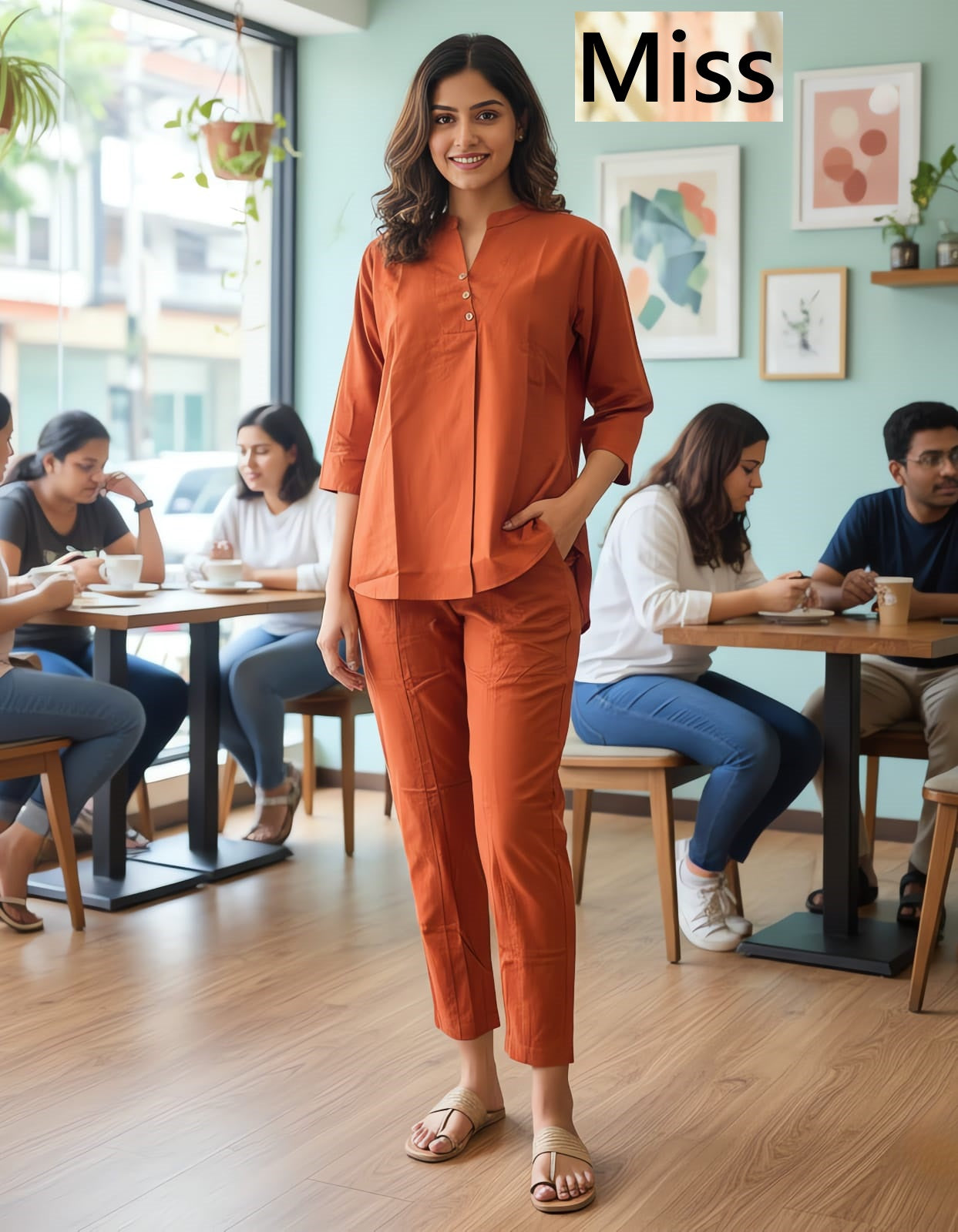 Design 4 Miss Linen Co Ord Set Wholesale Rate