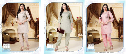 Design 5001 Maira Roman Silk Co Ord Set Supplier Ahmedabad