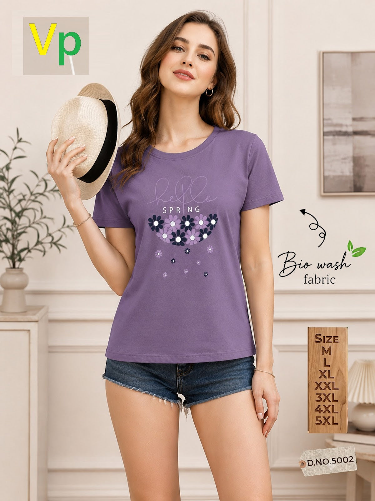 Design 5002 June11 Vp Biowash Women Tshirt Exporter Gujarat