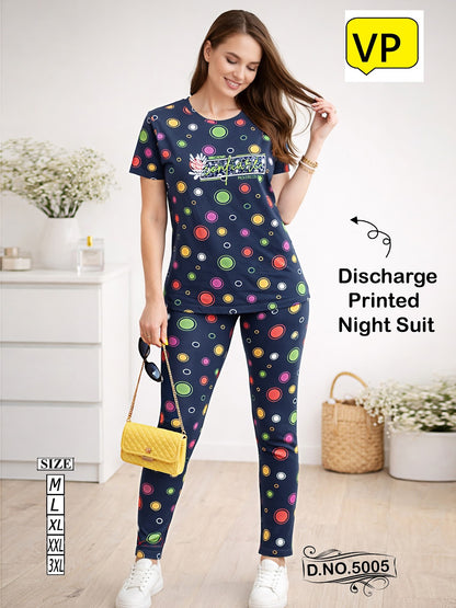 Design 5005 2204 Vp Hosiery Cotton Pyjama Night Suits Manufacturer India