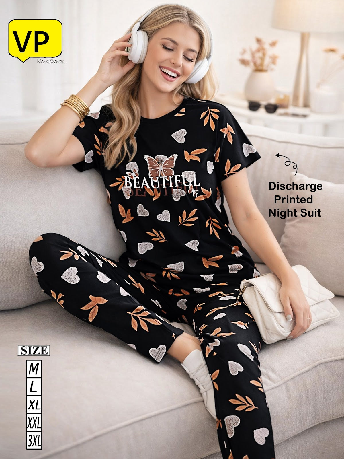 Design 5005 2204 Vp Hosiery Cotton Pyjama Night Suits Manufacturer India