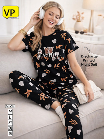 Design 5005 2204 Vp Hosiery Cotton Pyjama Night Suits Manufacturer India