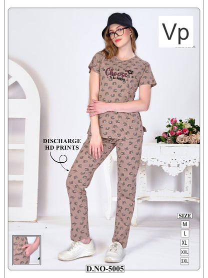 Design 5005 2808 Vp Hosiery Pyjama Night Suits Manufacturer Gujarat