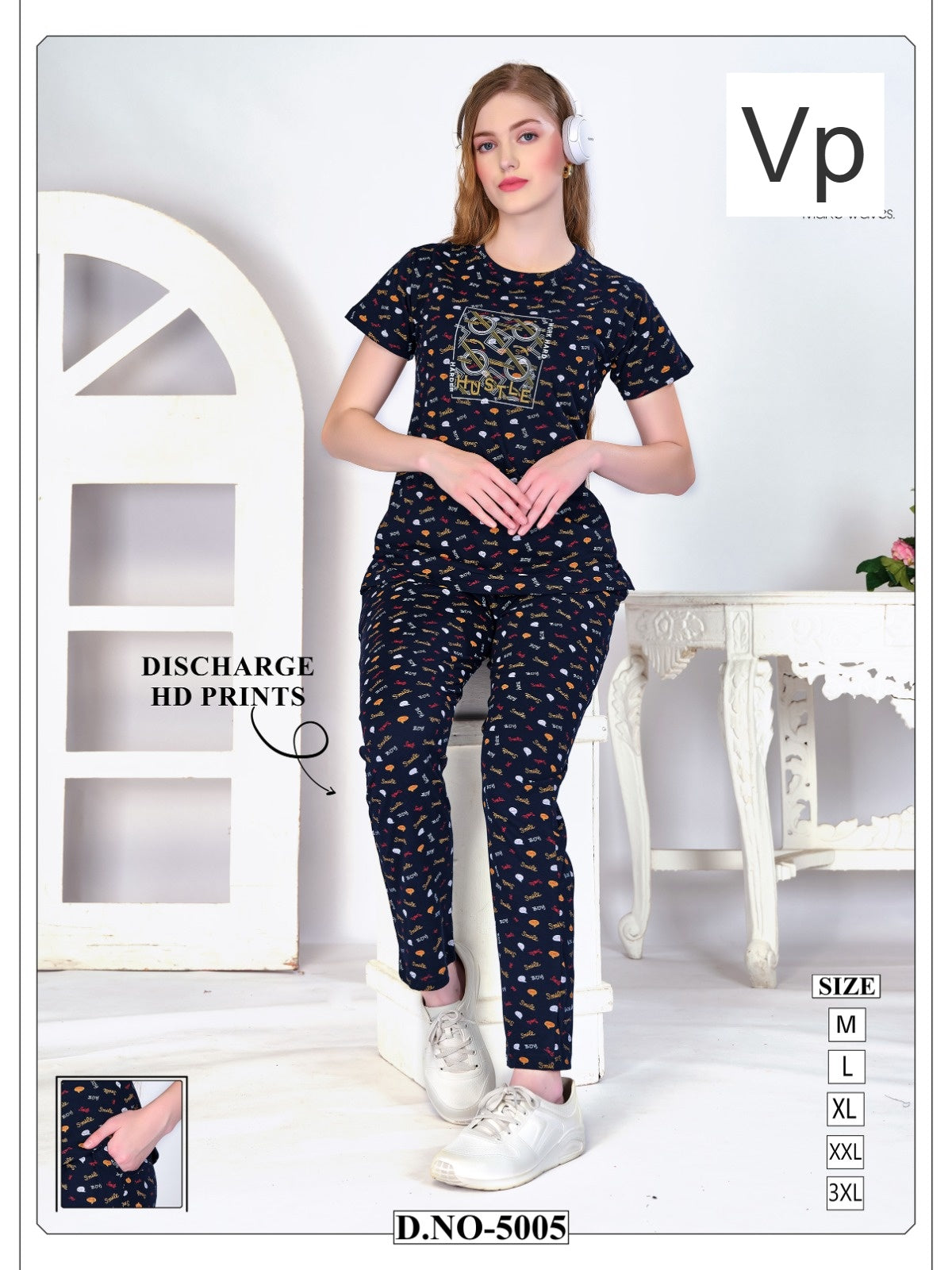 Design 5005 2808 Vp Hosiery Pyjama Night Suits Manufacturer Gujarat