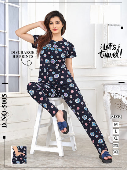 Design 5005 Vp Pyjama Night Suits Supplier Gujarat