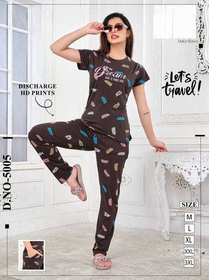 Design 5005 Vp Pyjama Night Suits Supplier Gujarat