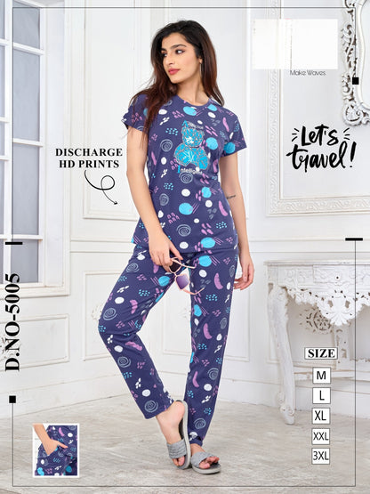 Design 5005 Vp Pyjama Night Suits Supplier Gujarat