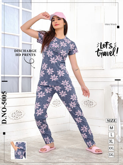 Design 5005 Vp Pyjama Night Suits Supplier Gujarat