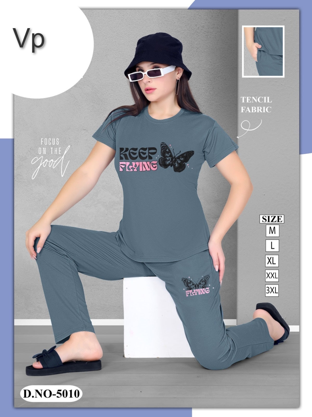 Design 5010-0909 Vp Tencil Pyjama Night Suits Supplier