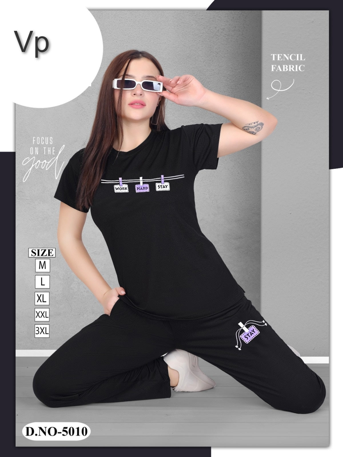 Design 5010-0909 Vp Tencil Pyjama Night Suits Supplier