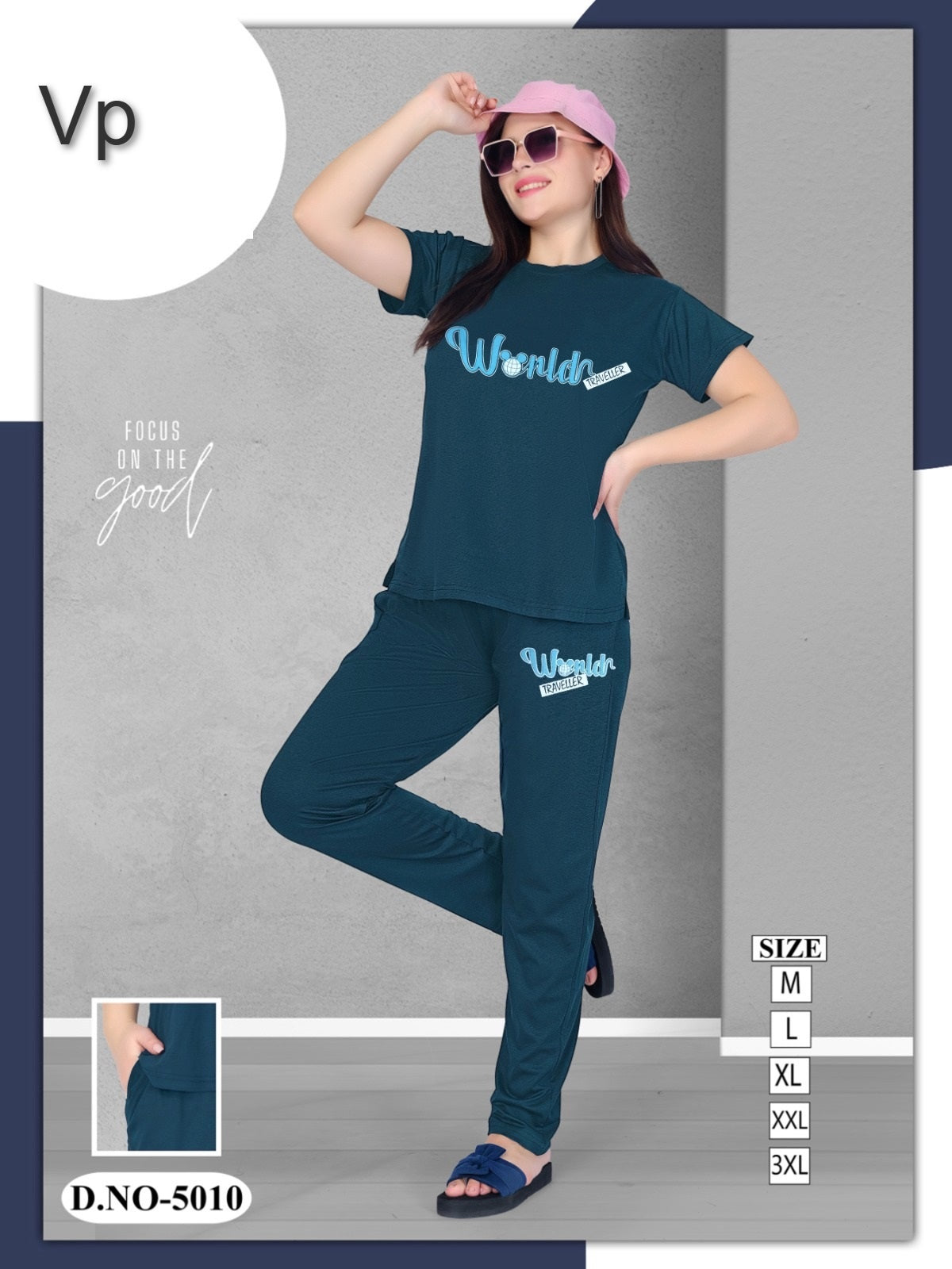 Design 5010-0909 Vp Tencil Pyjama Night Suits Supplier
