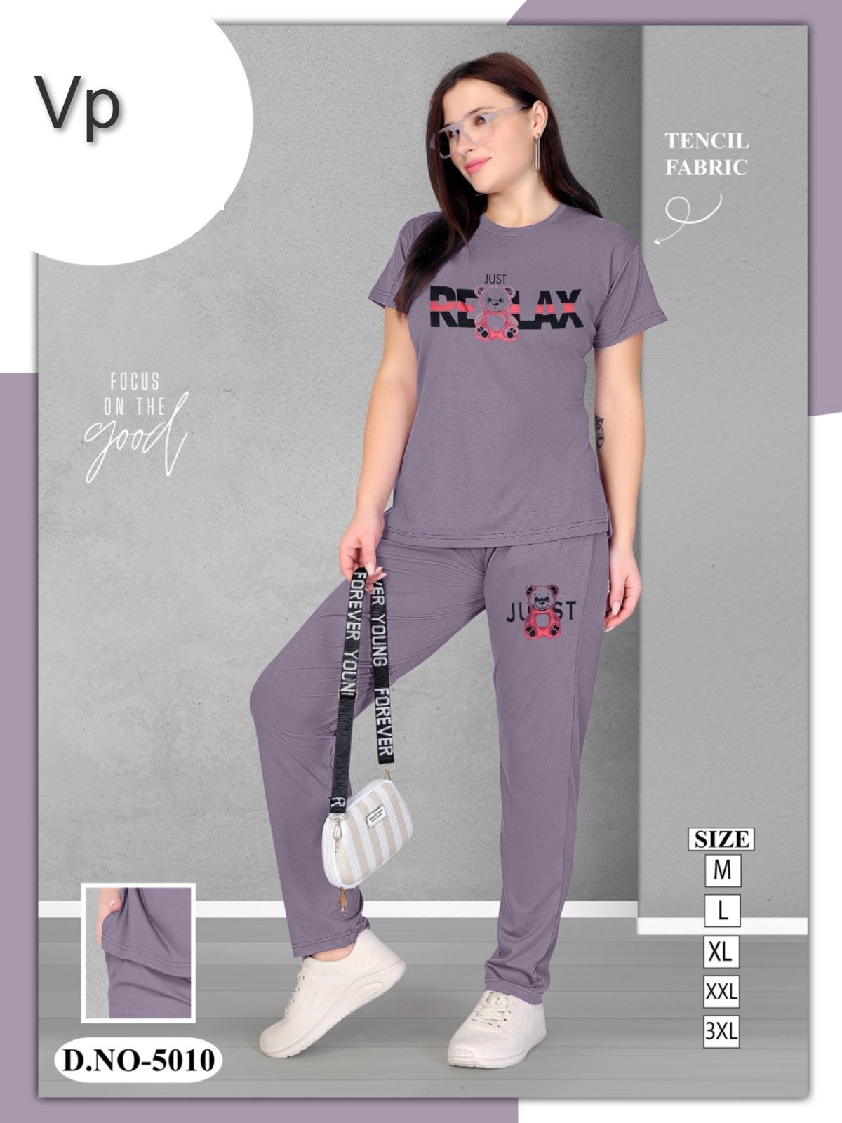 Design 5010-0909 Vp Tencil Pyjama Night Suits Supplier