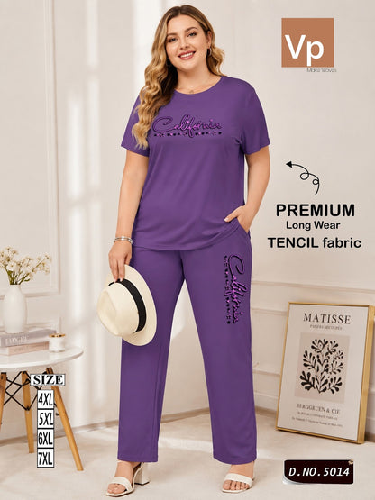 Design 5014 Vp Tencil Pyjama Night Suits Supplier