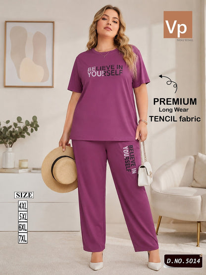 Design 5014 Vp Tencil Pyjama Night Suits Supplier